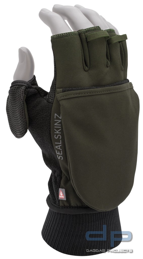 SealSkinz Windproof Cold Weather Convertible Mitten