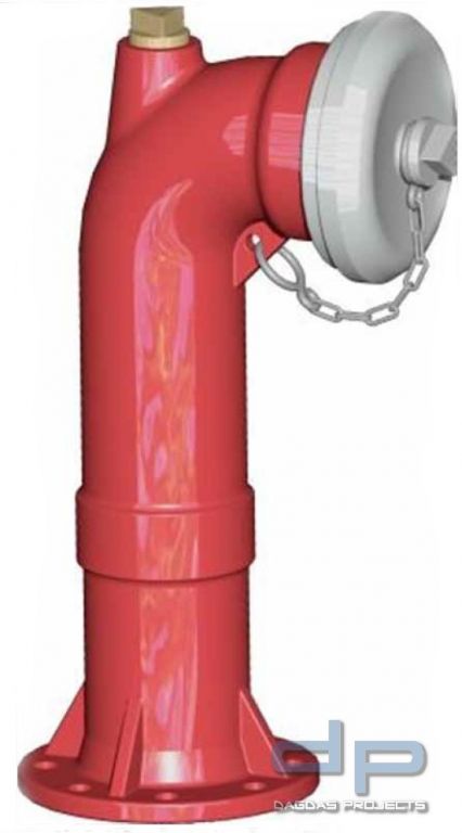 Löschwassersauganschluss Form A mit Peilstutzen