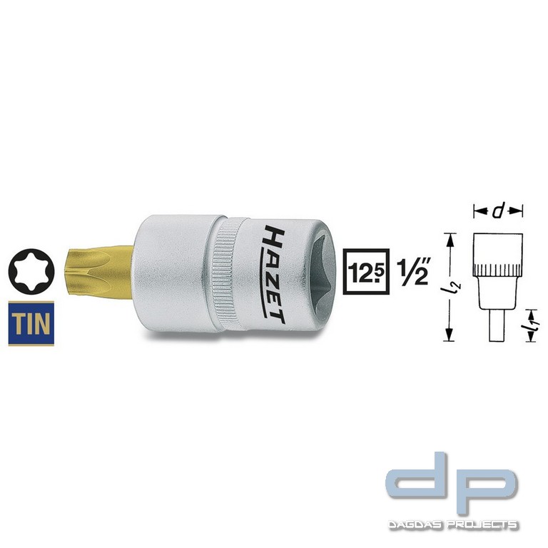 Hazet Schraubendreher-Steckschlüsseleinsatz TORX® 992-T40