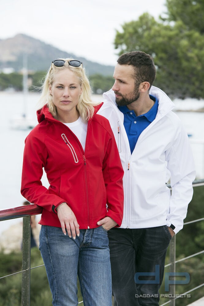 Damen Behörden Softshelljacke "Milford Jacket Ladies" in verschiedenen Farben mit Aufdruck nach Wuns
