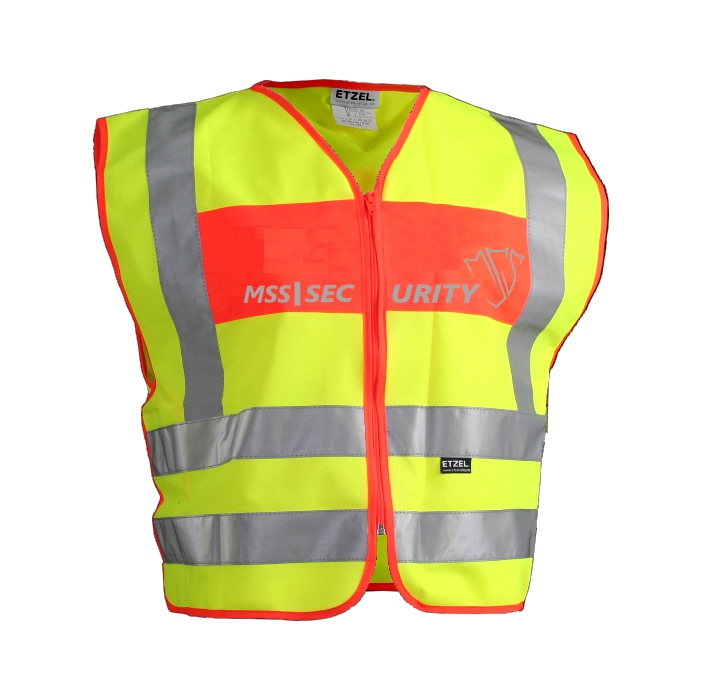 ETZEL Behörden Signal-/Warnweste mit Logodruck beidseitig MSS
