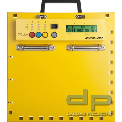 Atemschutzüberwachungstafel atur-X für 3 Trupps, elektronisch