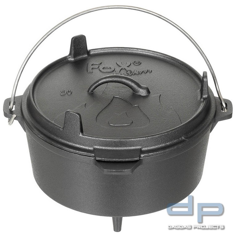 Feuertopf, "Dutch Oven", Gusseisen, ca. 3,8 l