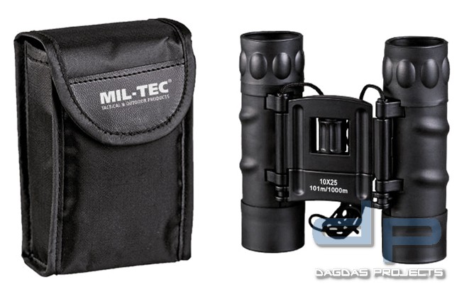 MIL-TEC FERNGLAS FALTBAR 10X25 GEN.II in verschiedenen Farben