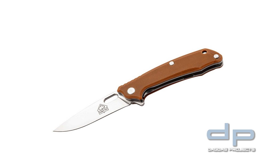 Einhandmesser mit sandfarbenen Heftschalen