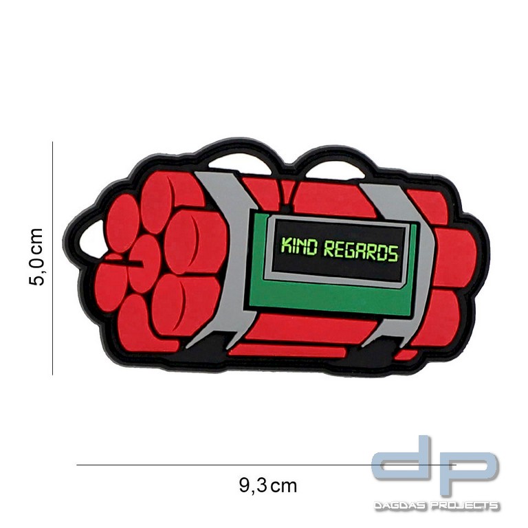 Emblem 3D PVC Kind regards red