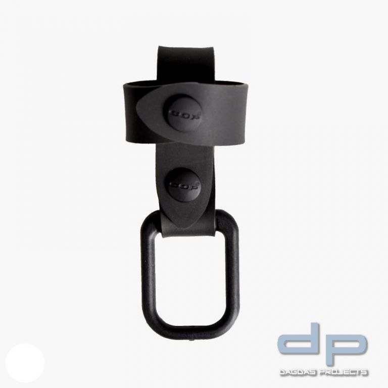 Tonfahalter COP® 9269 für eckige Einsatzstöcke, ball. Rubber schwarz, ballistic rubber, 50mm BL