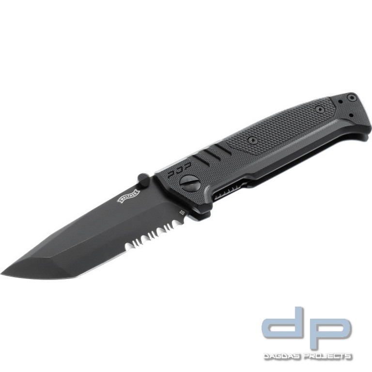 WALTHER® PDP Knife Einhandmesser, Liner Lock, Tanto 50/50 Klinge