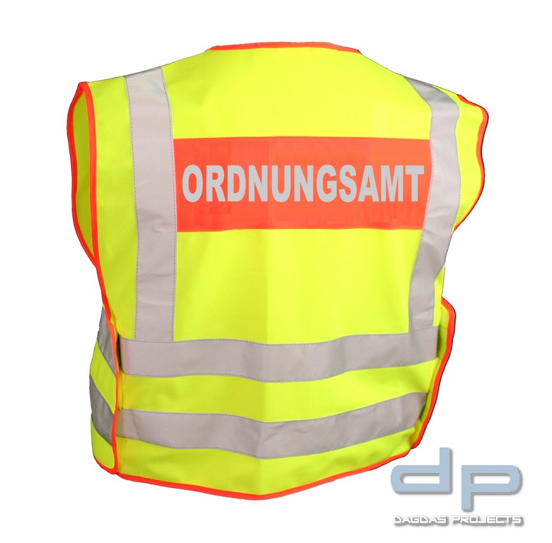 Ordnungsamt Signalweste mit Aufdruck Reflex-Silber