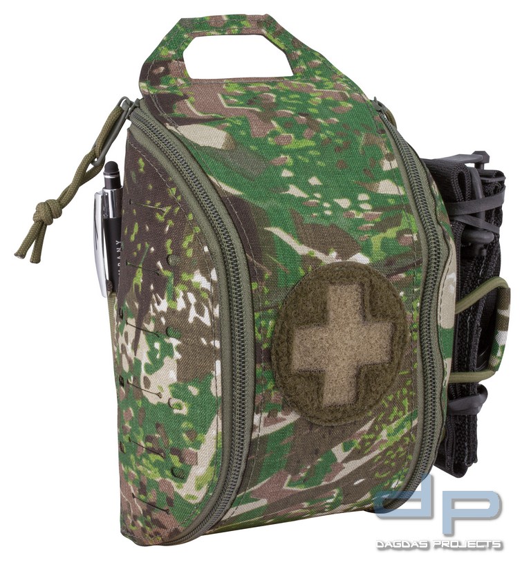 TEMPLARS GEAR SILENT FIRST AID POUCH in Concamo Green