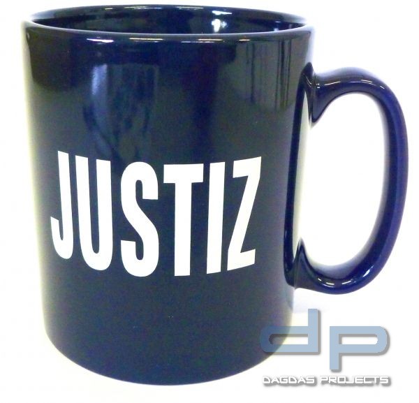 Keramiktasse "JUSTIZ"
