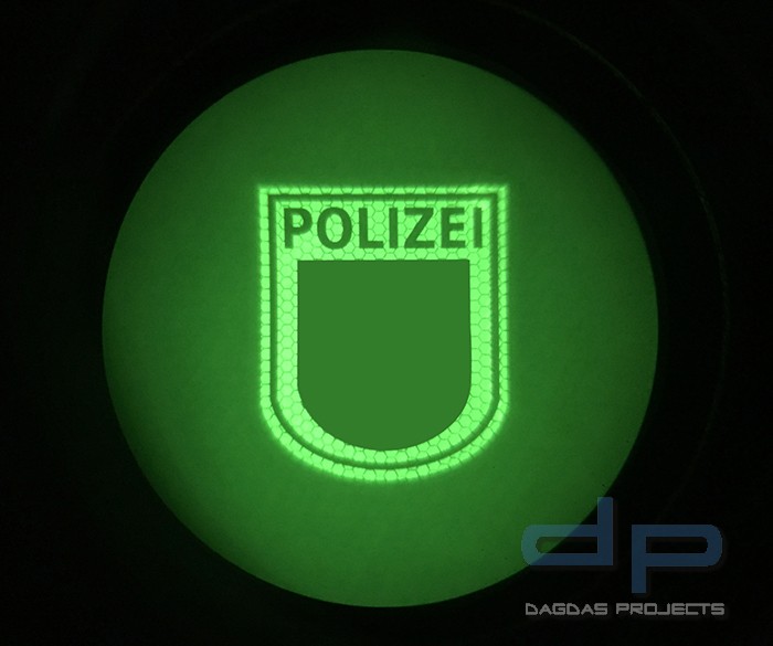 Infrarot Patch Polizei Brandenburg Steingrau