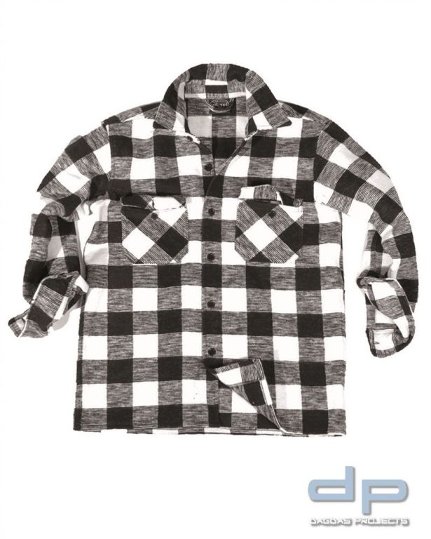HOLZFÄLLERHEMD SCHWARZ/WEISS VPE 2