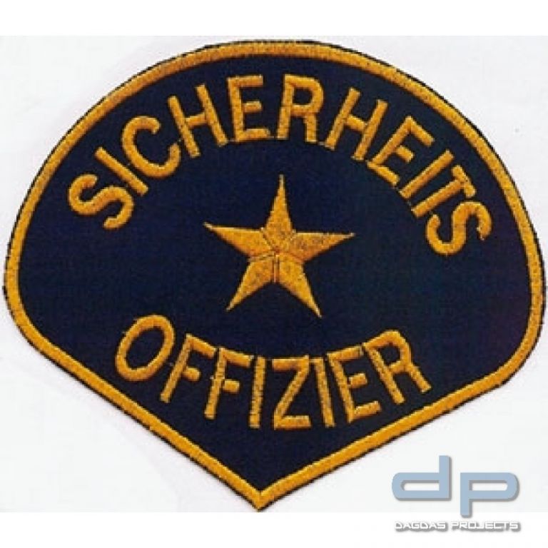 Sicherheitsoffizier Stoffabzeichen aus 100% Polyester