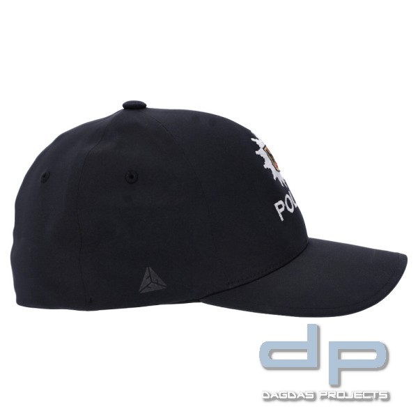 FLEXFIT DELTA CAP MIT BESTICKUNG "BUNDESPOLIZEI", SCHWARZ