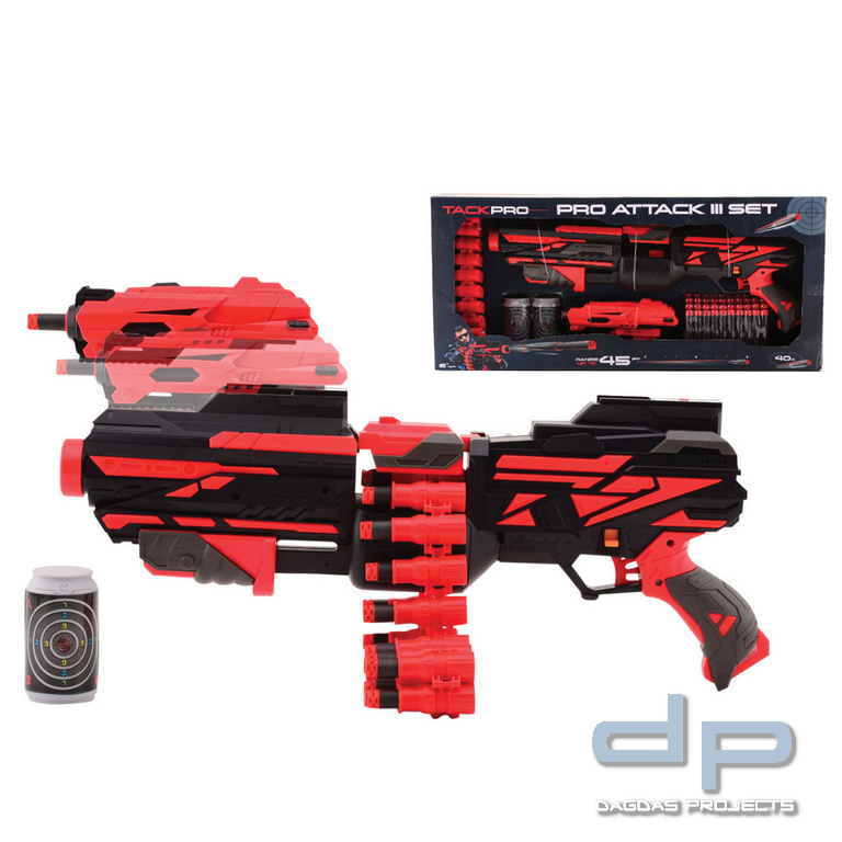 Tack Pro Shooter Large 50cm + 40 Pfeilen im Gürtel