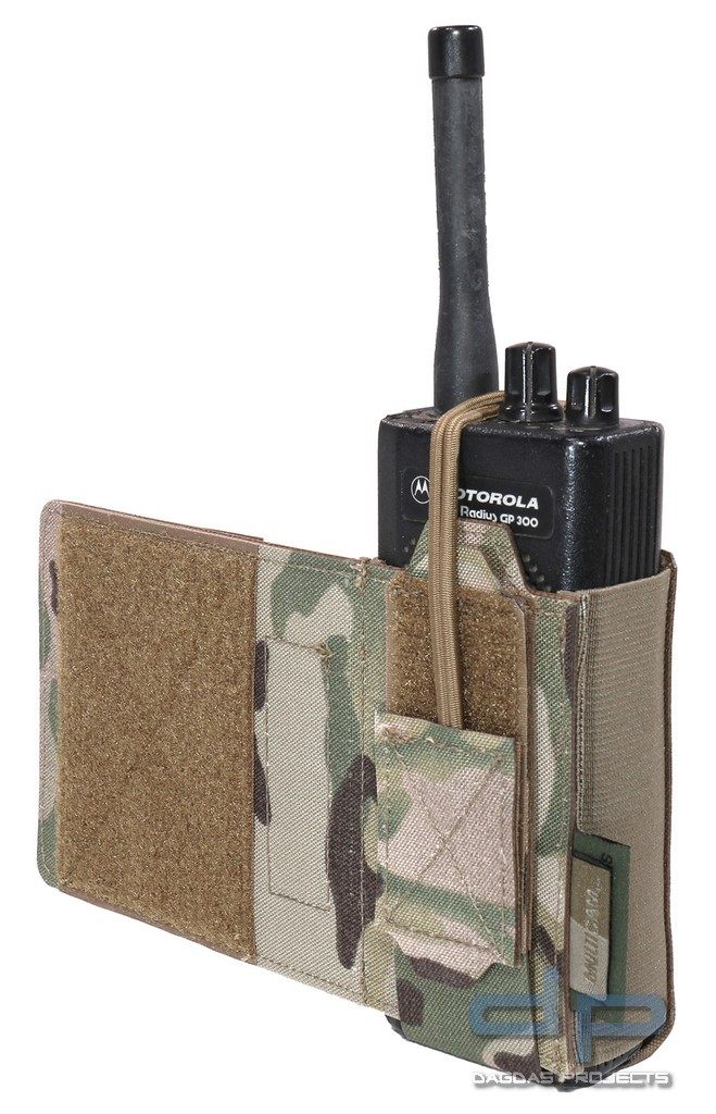 WAS Laser Cut Wing Velcro Adustable Radio Pouch (Links) Multicam