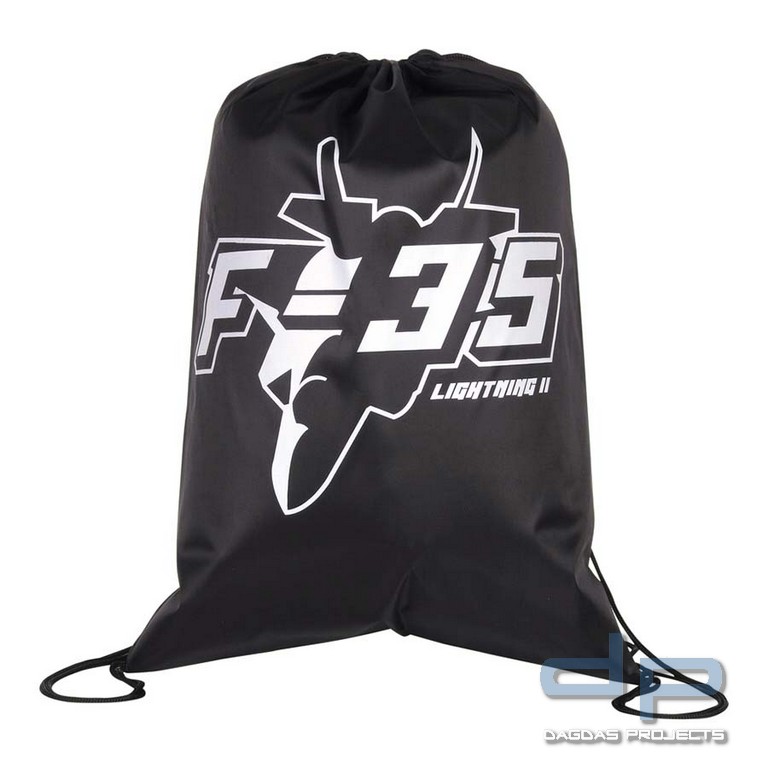Drawstring bag F-35 schwarz