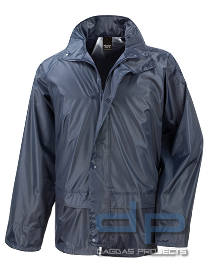 Regenkombi MSS in dunkelblau mit Rückendruck Sonderlogo MSS