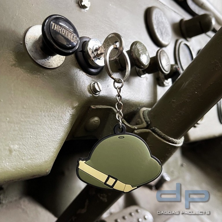 Schlüsselanhänger 3D PVC Brodie Helmet WWII #117