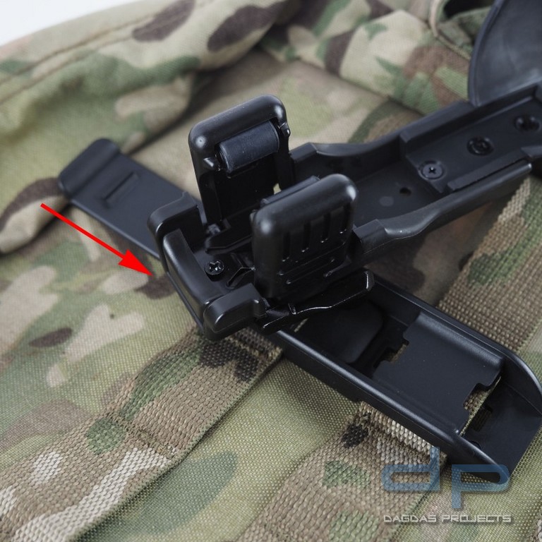 ESP® Taschenlampen Holster "LHU44", für eine Molle Schlaufe, 360° drehbar