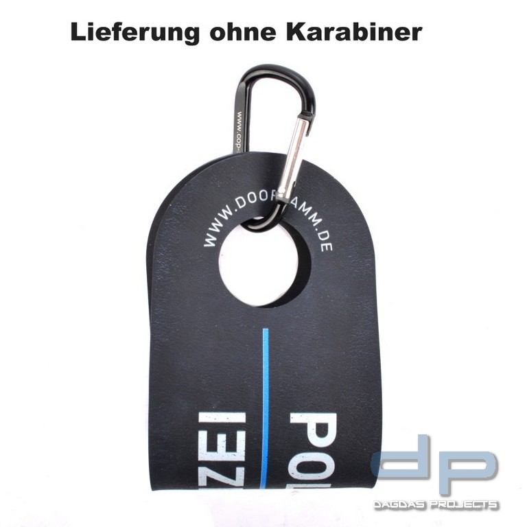 DoorJamm - flexibler Türblocker - POLIZEI- schwarz