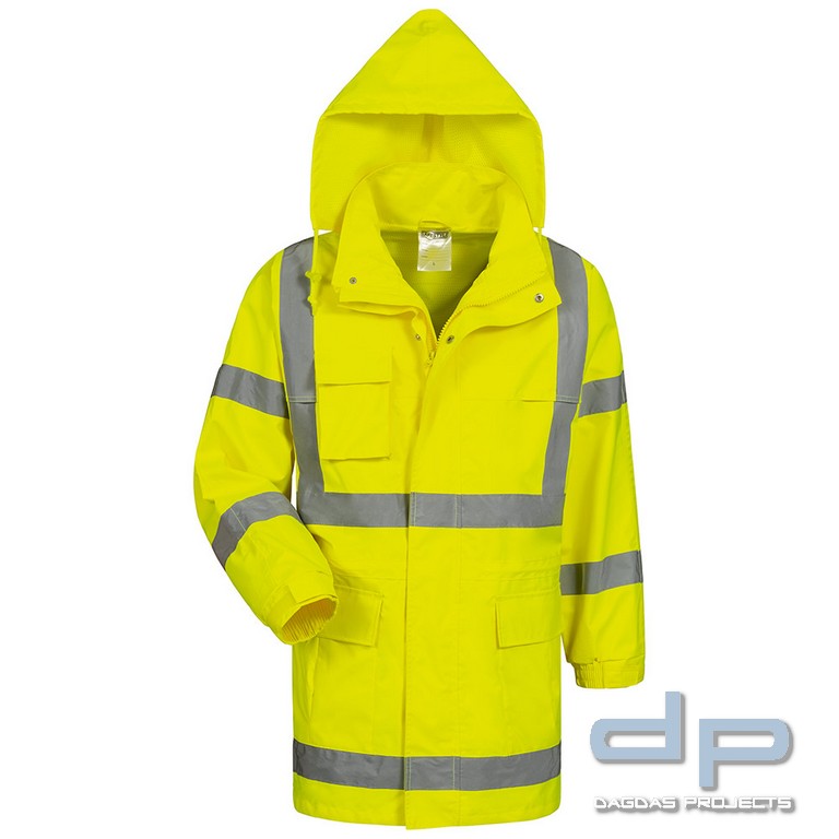 SAFESTYLE® Warnschutz-Jacke mit Wunschbeschriftung möglich in Gelb