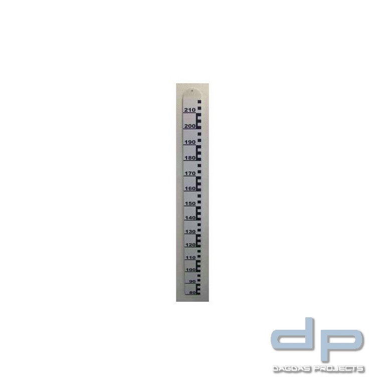 Personenmesslatte zur Wandmontage, Kunststoff