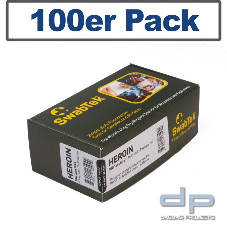 SWABTEKTM Substanz-Wischtest Heroin, Morphium, Codein 100er Pack