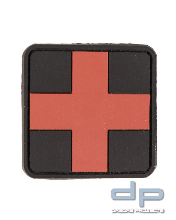 PATCH 3D FIRST AID PVC M.KLETT SCHWARZ LG VPE 10