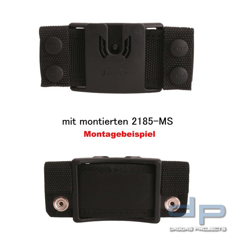 COP® 2185MOL-G MOLLE-Adapter/Gurtschlaufe, 16,5 x 5 cm schwarz