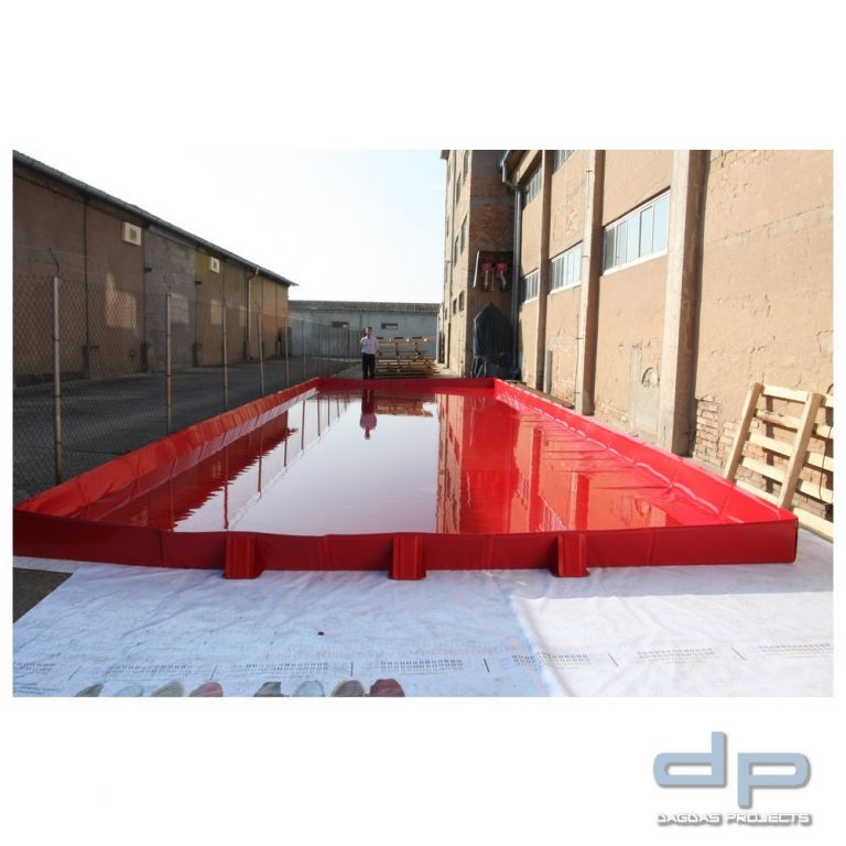Großflächige faltbare Wanne Eccotarp ET Large, 15.000 x 5.000 x 300 mm, 22.500 l