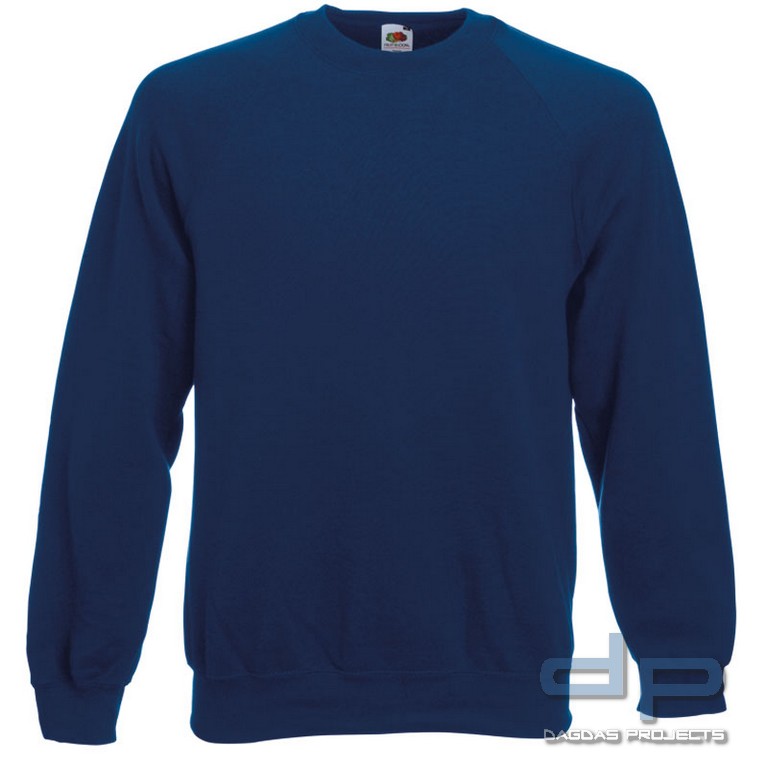 Raglan Sweat Fruit of the Loom marine blau