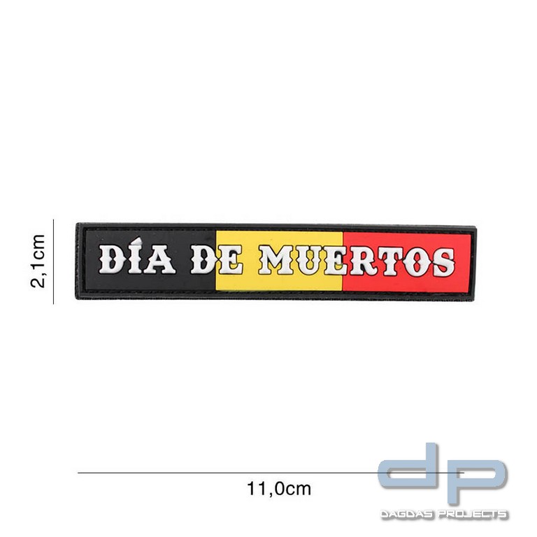Emblem 3D PVC Dia de Muertos (streifen) Belgien