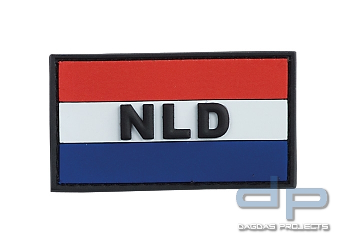 3D Rubber Patch Niederlande "NLD" Bunt