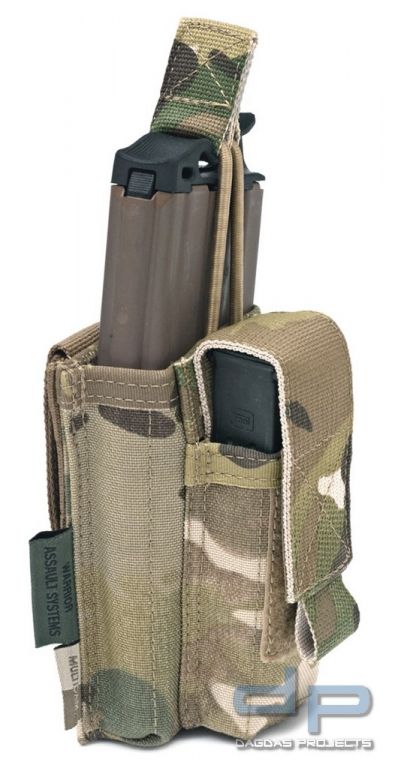 Warrior Single Open M4 &amp; 9mm MagPouch Multicam