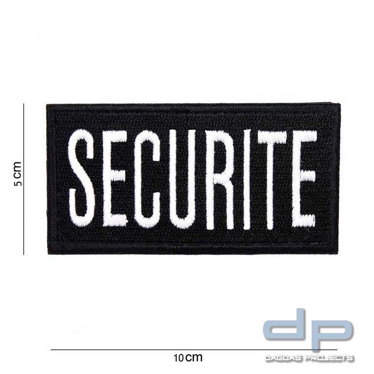 Emblem Stoff Securite mit Klettband