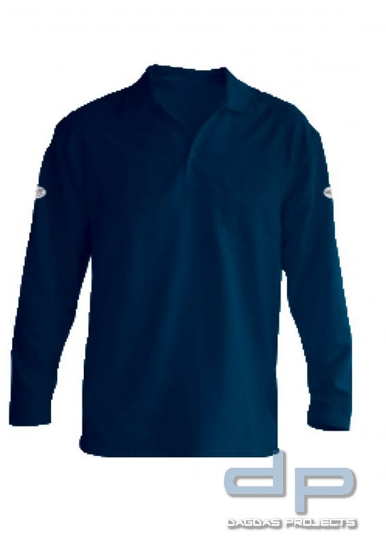 Polo-Longsleeve Sweat Revolution »See it SAFE®« marine