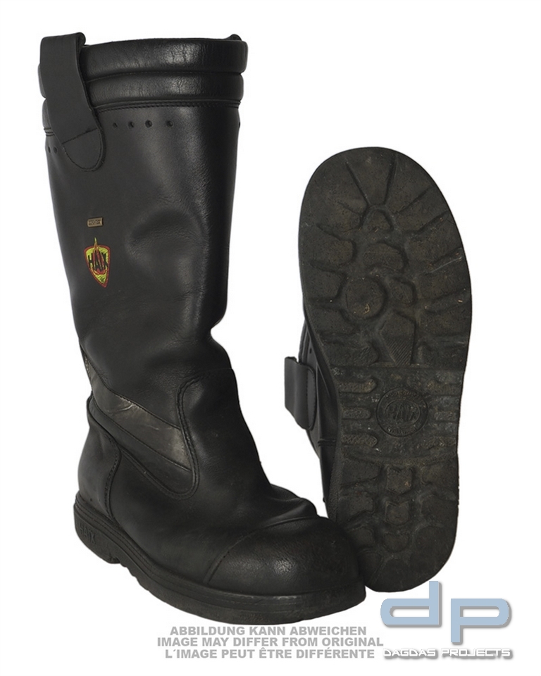BW FEUERWEHRSTIEFEL LEDER SCHWARZ GEBR. VPE 5