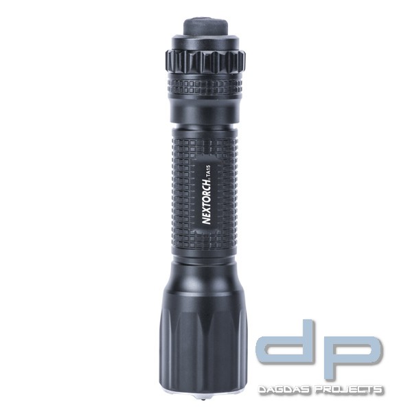 TA15 v. 2.0 LED Taschenlampe, 700 Lumen, Kopf mit Nano- Keramik Glasbrecher, Stroboskopfunktion