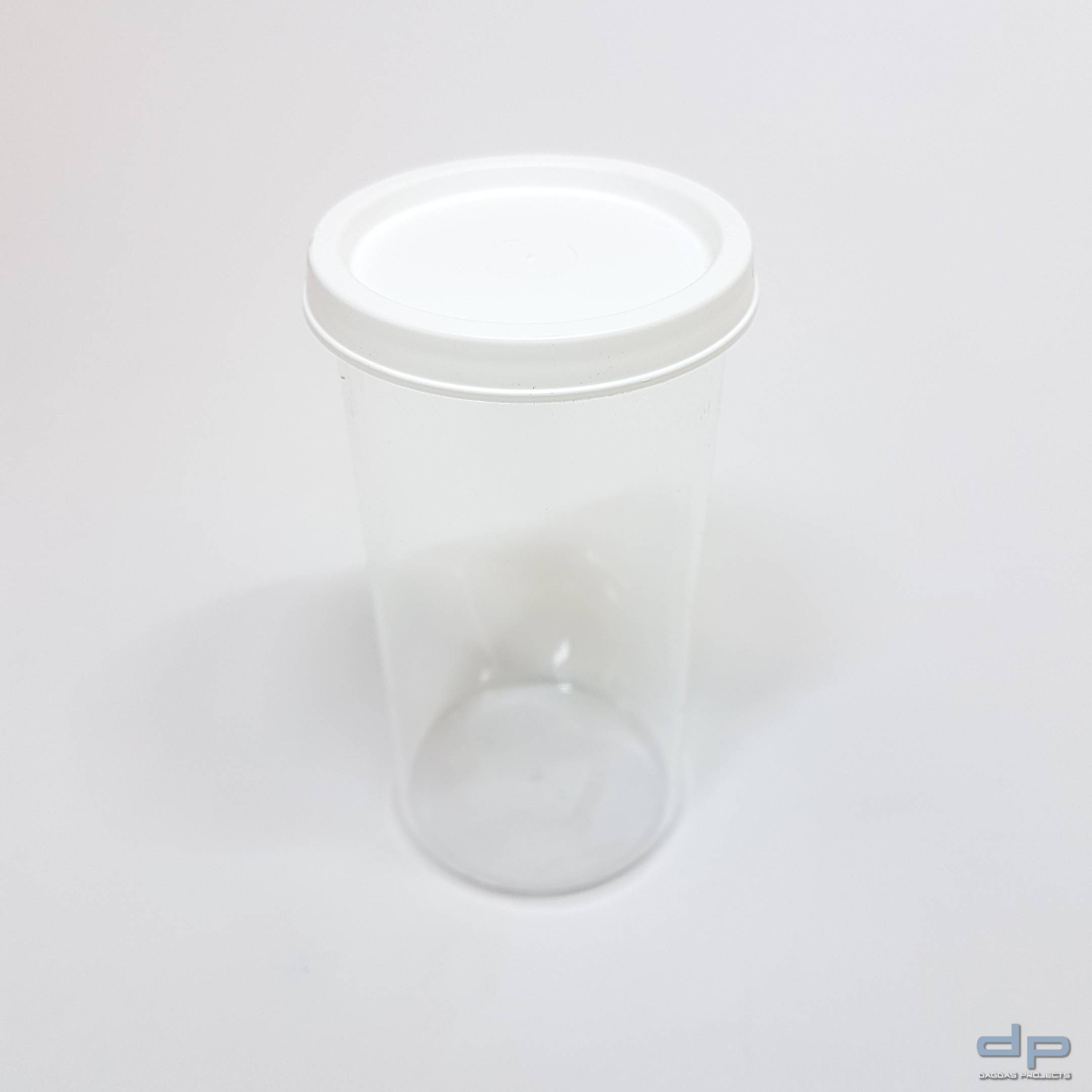 Kunststoffdose mit Deckel, 105 ml