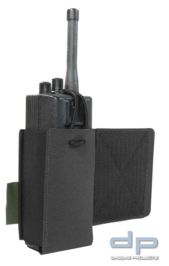 WAS LASER CUT WING VELCRO MBTIR RADIO POUCH (LINKS) in verschiedenen Farben