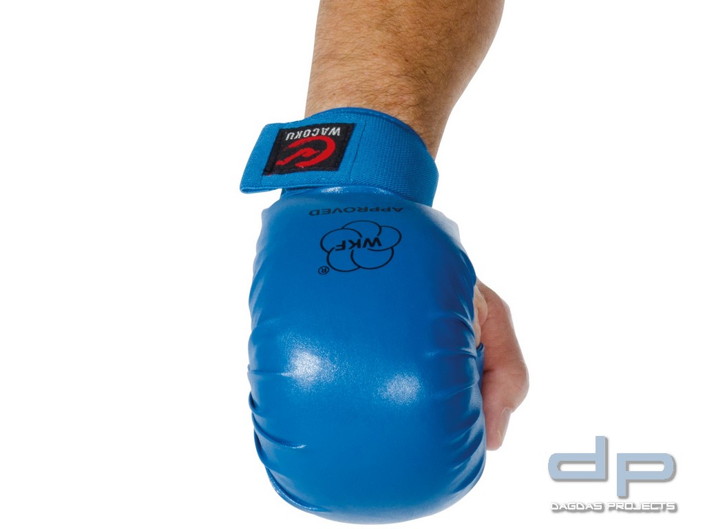 WACOKU Karate Handschutz WKF anerkannt  in rot und blau