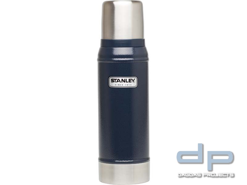 Stanley Classic, Vakuum-Flasche, 0.7 Liter, 18/8 Edelstahl navy blau, Edelstahl Trinkbecher