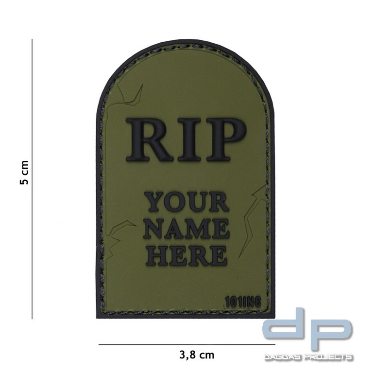 Emblem 3D PVC RIP grün