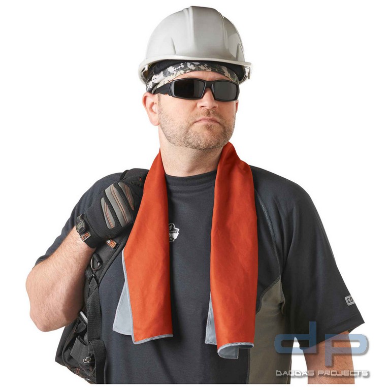 Ergodyne Mikrofaserkühltuch Chill-Its 6602MF, orange, 25 x 104 cm