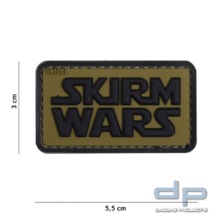 Emblem 3D PVC Skirm Wars grün