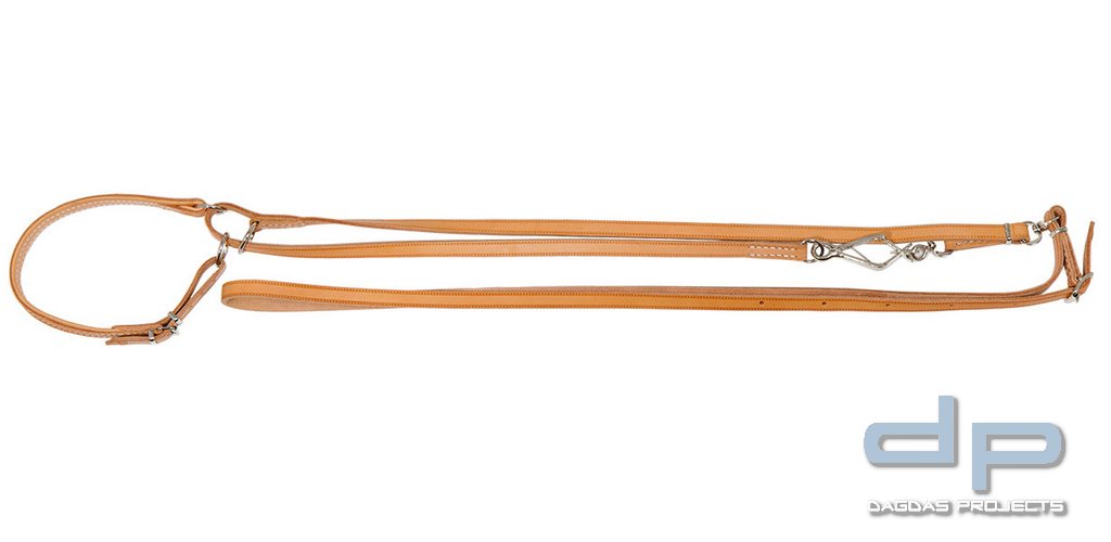 Umhängeleine mit unverlierbarer Halsung Breite 10 mm