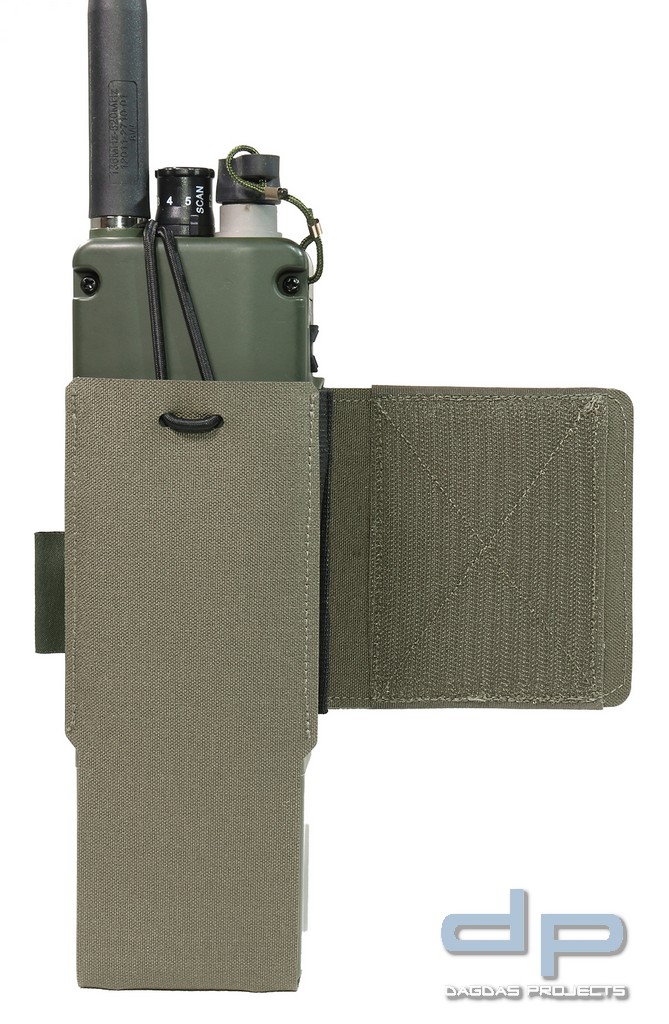 WAS LASER CUT WING VELCRO MBTIR RADIO POUCH (LINKS)