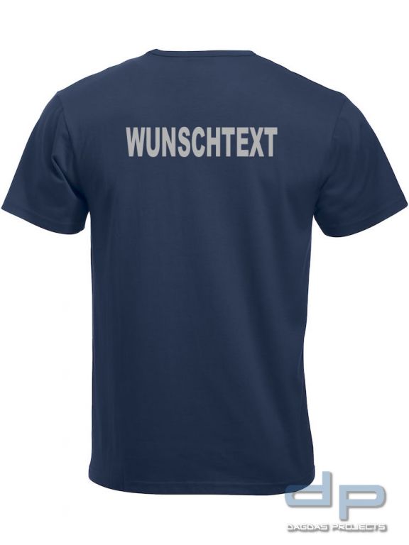 Behörden T-Shirt V-neck mit Wunschaufdruck in verschiedenen Farben